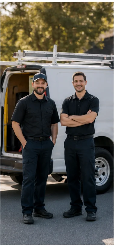 Fictional Liftline Garage Co. team
