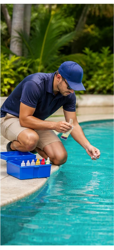 Pool maintenance funnels example