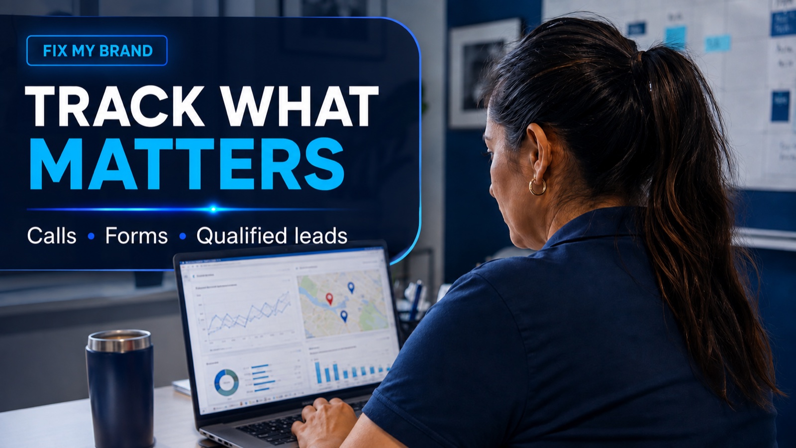 Georgia business owner reviewing local SEO performance and search analytics